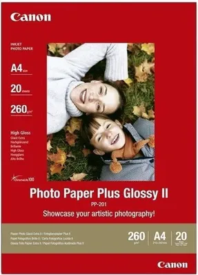 Obrázek produktu pro Fotografický papír lesklý Canon PP-201, A4, 265 g/m², 20 listů