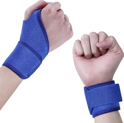 Immagine prodotto di URAQT Fascia per polso 2 pezzi Supporto per polso blu