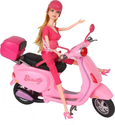 Produktbild von Puppe Mit Motorrad