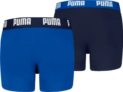 Obrázok produktu pre Boxerky Puma pre chlapcov, detské spodné prádlo, balenie po 2 kusoch, farba: tmavomodrá / modrá, veľkosť: 152