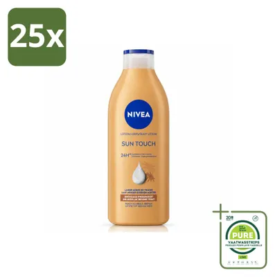 Immagine prodotto di 25 flaconi di crema corpo abbronzante NIVEA Sun Touch – 400 ml - Confezione grande - 25 pezzi