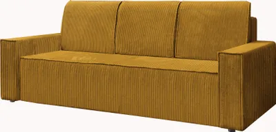 Produktbild von KIER FURNITURE LEO Sofa mit Schlaffunktion 236cm Couch 143x200cm - Gelb