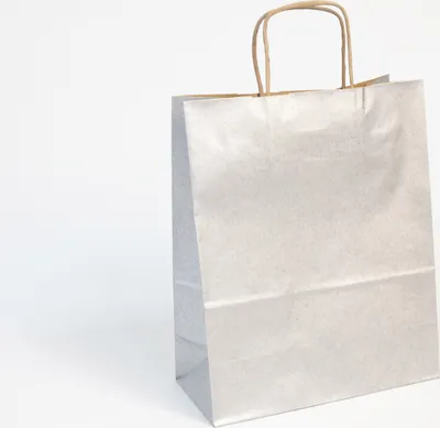 Produktbild von Clairefontaine Pack. 25 Taschen Kraft glatt 110g, 22x10x27cm Silber 395711C