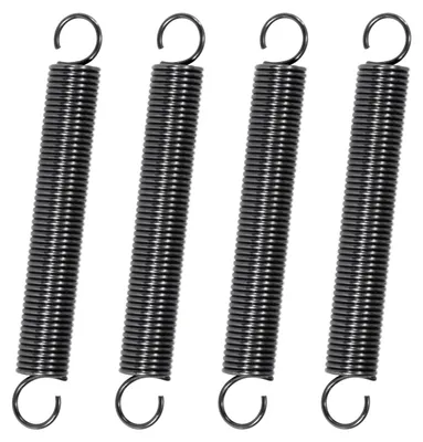 Zugfedern mit Haken, 75 mm, 10 Stück, Pianodraht, 1,1 mm