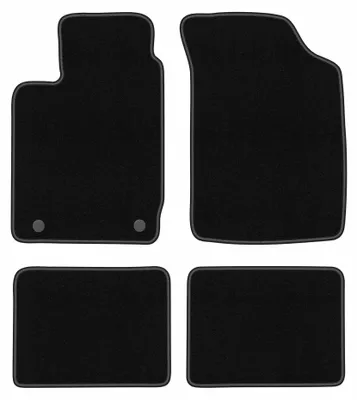 Immagine prodotto di Tappetini in moquette per Renault Clio II 1998-2005 (hatchback) – set 4 pezzi, neri, su misura – Wielganizator BASIC
