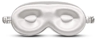 Productafbeelding van Zijden 3D-anti-rimpel slaapmasker, huidvriendelijk, verduisterend, zilvergrijs
