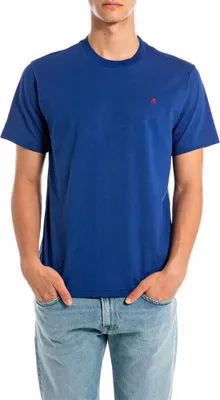 Obrázok produktu pre Replay M3015 .000.2660 Tričko s krátkym rukávom Blue L Pánske Blue L