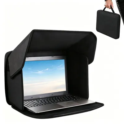 Produktbild von Elzusha – Universell einstellbarer, faltbarer Sonnenschutz für Laptops (12-14 Zoll)