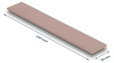Image de Wärmeleitpad 120 x 20 x 2 mm für M.2 Module 3,0 W/mK - Silikonfrei