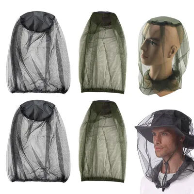 4er-Set Moskitonetze für Gesicht, Anti-Mücken-Hut, Outdoor-Schutz