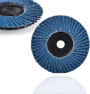 Obrázek produktu pro Rosfix Lamelový Kotouč 75 mm x 10 mm G80 – Broušení Dřeva, Kovu, Nerezové Oceli, Hliníku | Zrnitost 80 | Lešticí Kotouč