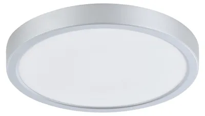 Immagine prodotto di Plafoniera LED, acciaio argentato, bianco, P 28,5 cm