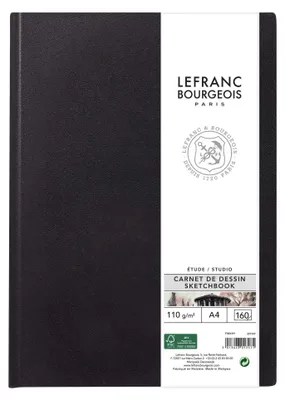 Produktbild von Lefranc Bourgeois 301347 Studio Skizzenbuch 80 Blatt - A4, 110 g/m², Skizzenpapi
