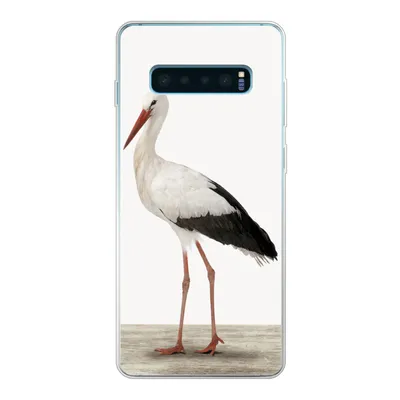 Produktbild von MuchoWow® Handyhülle Schutzhülle Hülle für Samsung Galaxy S10 Lite Storch - Vogel - Tiere - Jungen - Kinder - Mädchen Silikon Softcase Handy Hülle - Schutz