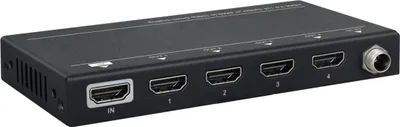 Obrázok produktu pre Vivolink VLHDMISP1X4, HDMI, 4x HDMI, 1.4/2.0, 3840 x 2160 px, Čierna, Kov