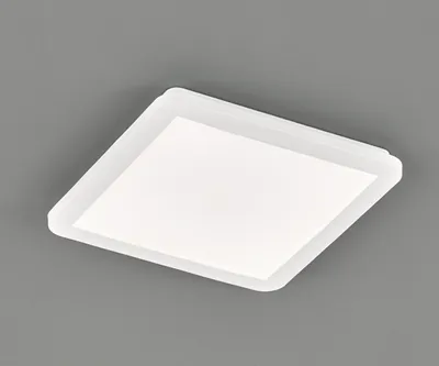 Image de Petit plafonnier à LED CAMILLUS lampe de salle de bain plate rectangulaire 30x30cm blanc IP44