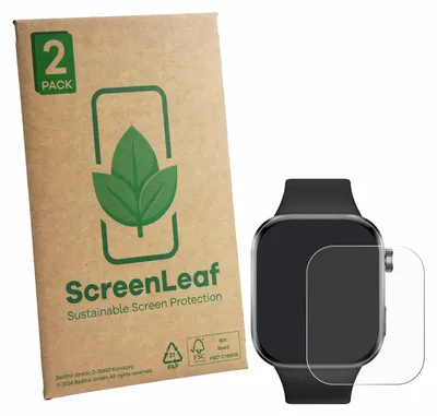 Produktbild von 2x ScreenLeaf Schutzfolie für Xiaomi Redmi Watch 6 nachhaltiger Displayschutz Display Schutz Folie Klar Transparent