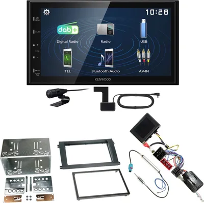 Produktbild von Kenwood DMX129DAB DAB+ Bluetooth USB Einbauset für Porsche Cayenne bis 2006