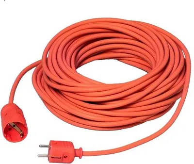Productafbeelding van Schuko verlengsnoer - 25 meter - H05VV-F 3G1.5 mm² - oranje