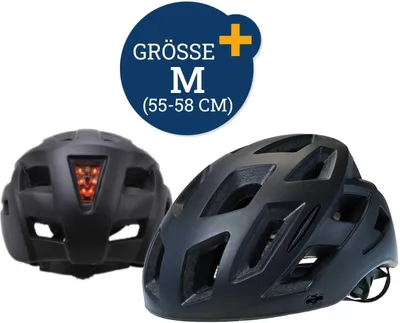Produktbild von Fahrradhelm LED Sicherheits Rücklicht - Größe M - 55-58cm Fahrradzubehör Helme Filmer Premium 49710