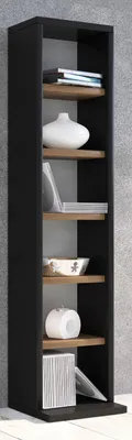 Produktbild von VCM Holzregal stehend | platzsparender CD Schrank für 102 CDs oder 36 DVDs | Maße: H. 92 x B. 21 x T. 20 cm | Elegantes DVD Regal stehend | Blu-Ray Regal | CD Regal - Elementa