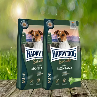 Produktbild von Happy Dog Sensible MINI Montana 2 x 4 kg