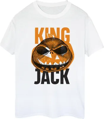 Produktbild von Disney - "The Nightmare Before Christmas King Jack" T-Shirt für Damen BI41676 (S) (Weiß)