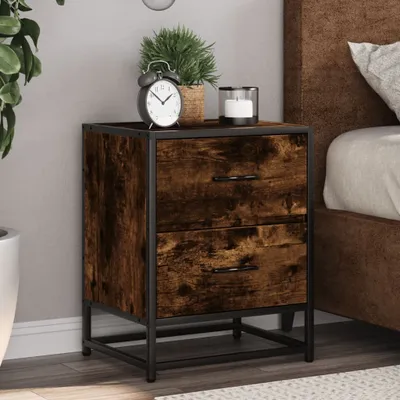 Produktbild von vidaXL Nachttisch Räuchereiche 40x31x50 cm Holzwerkstoff