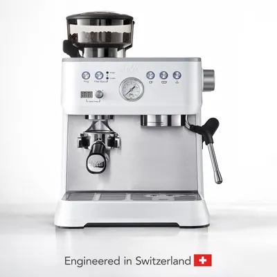 Produktbild von Solis Siebträger Kaffeemaschine 54 mm Siebhalter Milchaufschäumer Bohnenmahlwerk