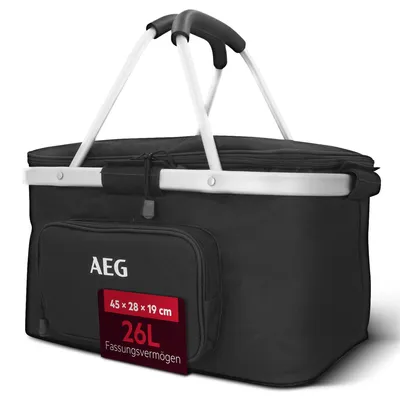 Zdjęcie produktu dla AEG KS 26 - pojemnik chłodzący - kosz - pojemność: 26l - czarny(10714)