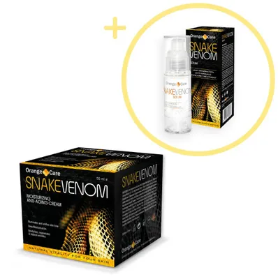 Immagine prodotto di Orange Care – Crema viso al veleno di serpente 50 ml + siero 30 ml