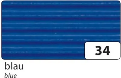 Produktbild von folia 741134 E-Wellpappe gerollt, 50x70cm, blau (1 Rolle)