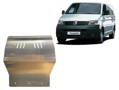Image de Protection de soubassement en aluminium pour moteur, compatible avec les Volkswagen Transporter T5 de 2003 à 2015