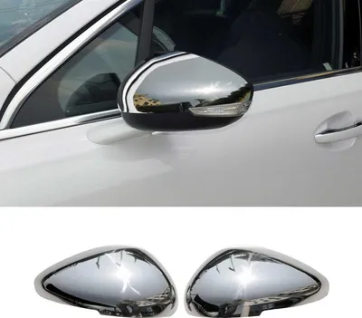 Image de Coques de Rétroviseurs pour Citroen DS5 2011-2019 en Acier Chromé Argent