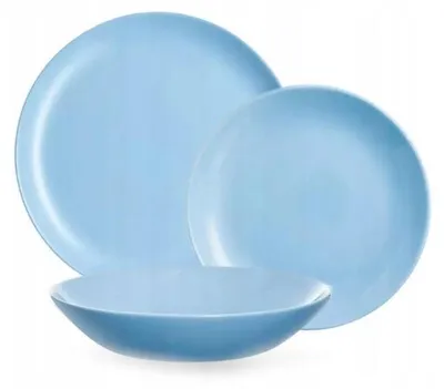 Produktbild von Luminarc DIWALI Speiseteller-Set 18-teilig für 6 Personen Blau