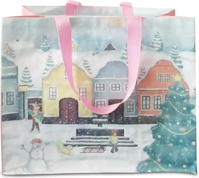 Produktbild von Einkaufstasche Weihnachtsdorf 43X37X21,5Cm