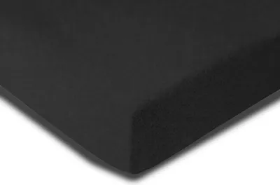 Produktbild von Winter Spannbettlaken Flauschig Warme Fleece Kuschelig Bettlaken Spannbetttücher, Größe:180x200 cm - 200x200 cm, Farbe:schwarz