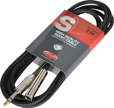 Zdjęcie produktu dla 3-metrowy kabel audio jack / jack - męski / żeński Stagg SAC...