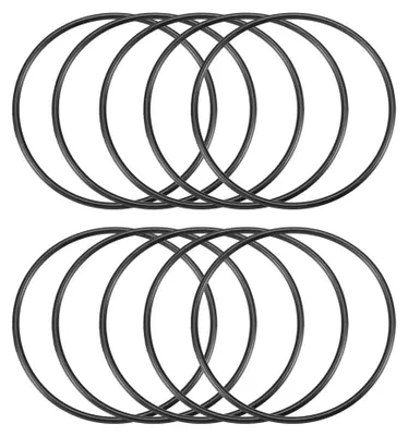 O-Ring-Dichtungsset 10 Stück, Gummi, 89x85 mm, schwarz