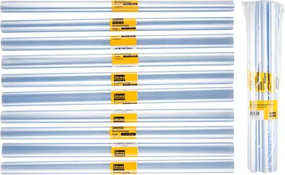 Produktbild von 10 Rollen Bucheinbandfolie / Buchfolie / transparent / 2m  x 40cm