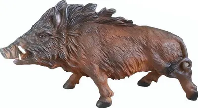 Produktbild von Casa Padrino Dekofigur Wildschwein 60 x H. 45 cm - Deko Skulptur