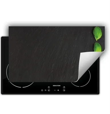 Produktbild von DarHaus Herdabdeckplatte 90x52 cm Anti Rutsch Matte Aufrollbar, schiefer - Basilikum