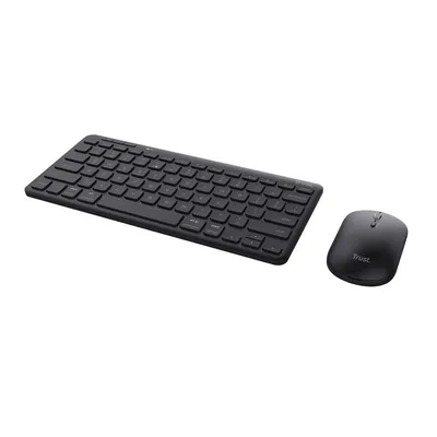 Image de TRUST LYRA WL KEYBOARD & MOUSE US (souris+clavier) noir