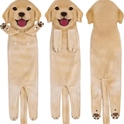 Immagine prodotto di INF Asciugamano Labrador in Microfibra Gialla 60x15cm per Cucina e Bagno