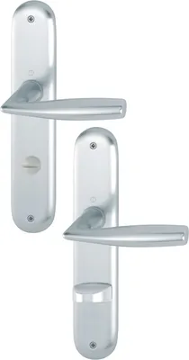 Produktbild von Langschildgarnitur Vitória 1515/273P Aluminium F1 SK/OL 78 mm DIN links / rechts