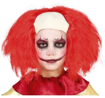 Produktbild von Clowns Kinder Perücke mit Halbglatze für Halloween