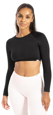 Produktbild von Smilodox Longsleeve Damen – Seamless & Cropped, ideal für Pilates und Gym