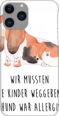 Produktbild von Mr. & Mrs. Panda Iphone 11 Pro Handyhülle Hund Basset Hound - Weiß - Geschenk, Lustig, Handy Case, Premium Kunststoff, Sprüche, Kinderlos