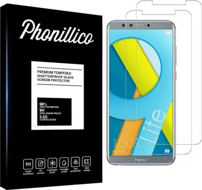 Image de Verre trempé pour Honor 9 LITE [2 pièces] Protection d'écran Screen Protector Film Anti-Rayures Glas Resistant Phonillico®