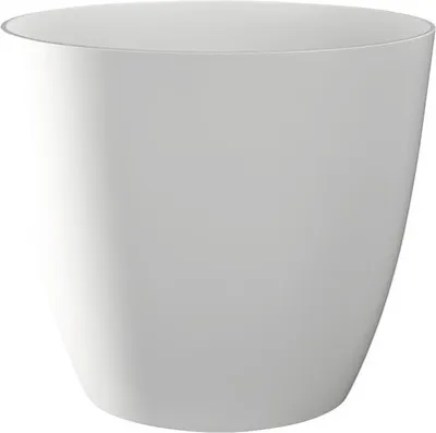 Produktbild von Übertopf Ella Kunststoff Ø 7 cm H 7 cm weiss glänzend
